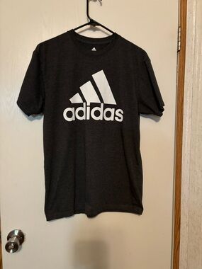 adidas Black T-Shirt with White Logo